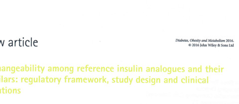 Interchangeability among reference insulin analogues and their biosimilars: regulatory framework, study design and clinical implications H. A. Dowlat*, M. K. Kuhlmann, H. Khatami & F. J. Ampudia-Blasco
